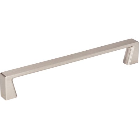 JEFFREY ALEXANDER 160 mm Center-to-Center Satin Nickel Square Boswell Cabinet Pull 177-160SN